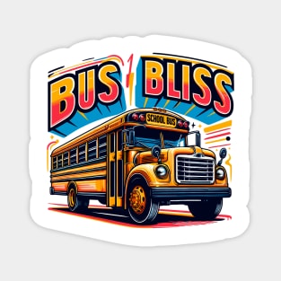 School Bus, Bus Bliss Magnet