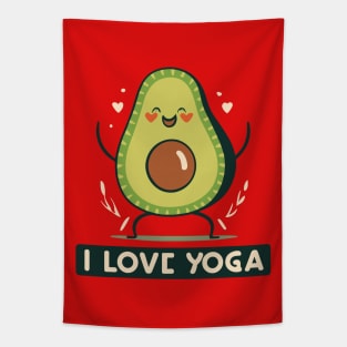 Yoga lover Avacado Tapestry