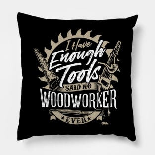 Lumberjack Woodworker Chainsaw Gift Pillow