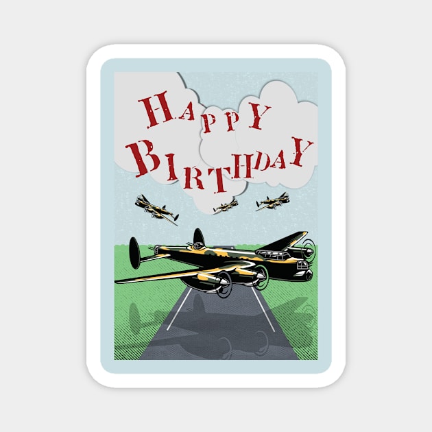 Airplane Poster Magnet by Alvd Design