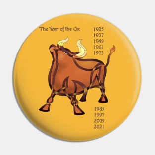 Chinese Year of the Ox Pin