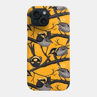 Fairy wrens in yellow Phone Case