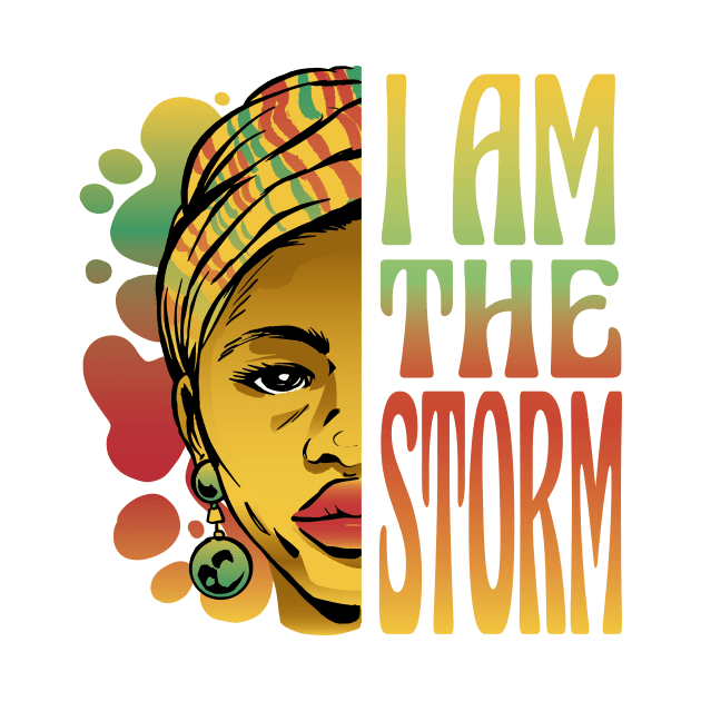 Black History Storm t shirt P R t shirt by LindenDesigns