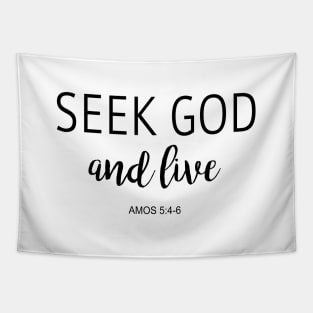 Seek God and Live Tapestry