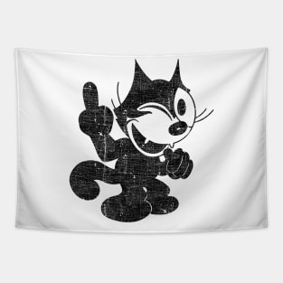 Felix The Cat Flipping Off Tapestry