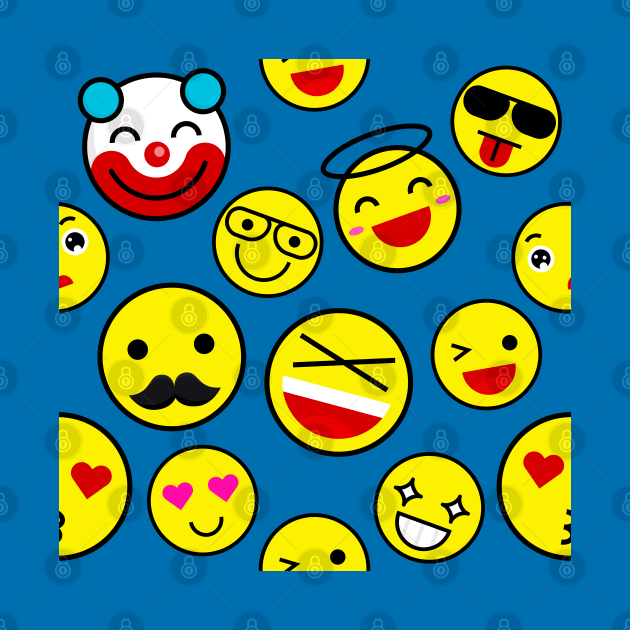 funny clown emojis happy face by gossiprag