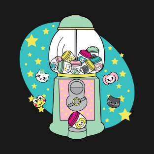 Kawaii Toy Machine Gashapon Cute Design T-Shirt