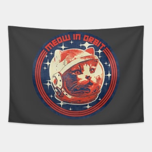 Meow In Orbit Tapestry