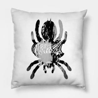 Tarantula Silhouette 64 (Tie Dye) Pillow