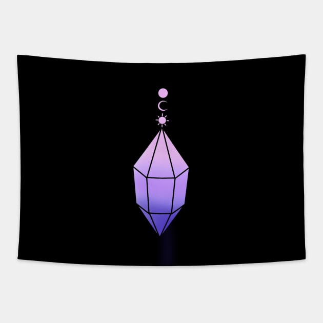 Bi Pride Flag Witchy Pendant Tapestry by TheDoodlemancer