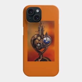 Steampunk mechanical heart Phone Case