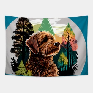 Rescue Dog Together With Nature Bubble Bonsai Tapestry