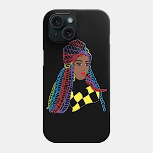 Natural Hair for Black Women Queen Twists 3 Phone Case