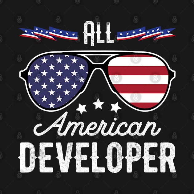 All American Developer 4th Of July Sunglasses by tobzz