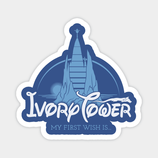 Ivory Tower Magnet by victorsbeard