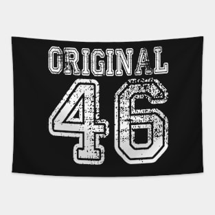 Original 46 1946 2046 T-shirt Birthday Gift Age Year Old Boy Girl Cute Funny Man Woman Jersey Style Tapestry