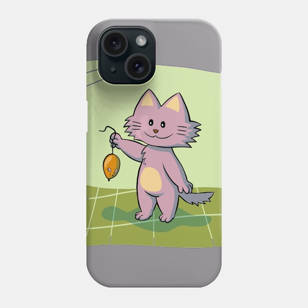 Mouse and Cat Phone Case by Bunlinked