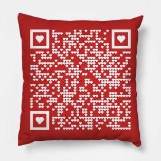 Rick Roll QR Code (Rick Ashley Never gonna give you up) Pillow