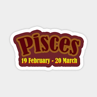 Pisces Zodiac T shirt Magnet