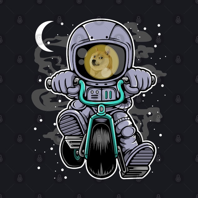 Astronaut Dogecoin DOGE Coin To The Moon Crypto Token Cryptocurrency Wallet Birthday Gift For Men Women Kids by Thingking About