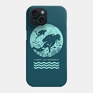 diving time - Light Mint Phone Case