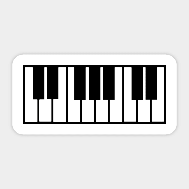 piano' Sticker