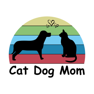 Funny Dog and Cat Mom Gift T-Shirt