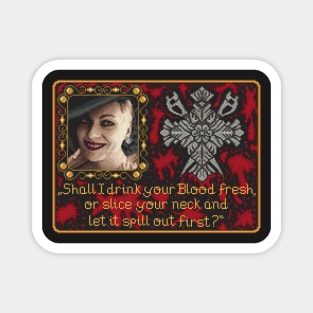 Resident Evil Lady D Pixel Art Magnet