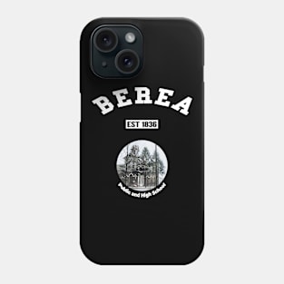 🏹 Berea Ohio USA Strong, Vintage High School Photo, City Pride Phone Case