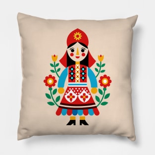 Romanian Folk Art Pillow