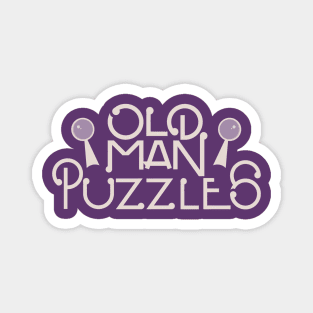 Old Man Puzzles Magnet