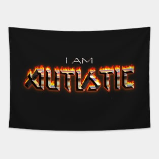 I Am Autistic Word Art Tapestry