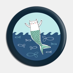 Mermaid Cat Pin