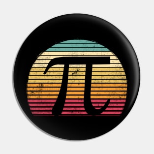 Retro Vintage Funny Pi Day Math Lover Gift Pin