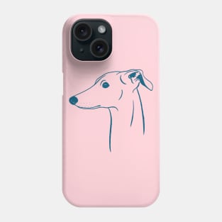 Italian Greyhound (Pink and Blue) Phone Case