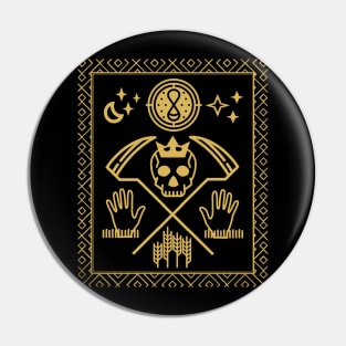 Tarot Card - Death - Gold Pin