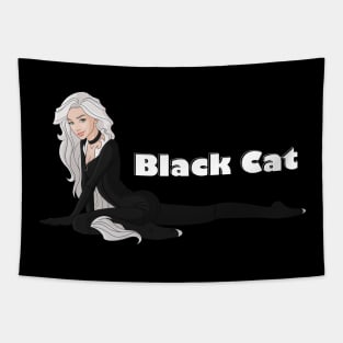 Black Cat Tapestry