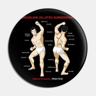 BJJ Submissions Pin