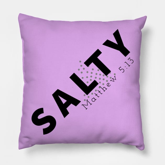 Salty Jesus Lovers Design Pillow by Happy - Design