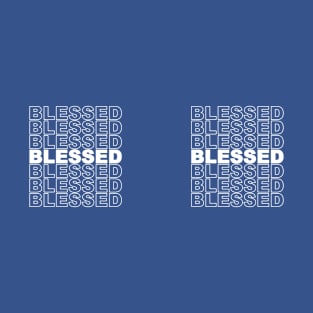 Blessed Stacked Text T-Shirt