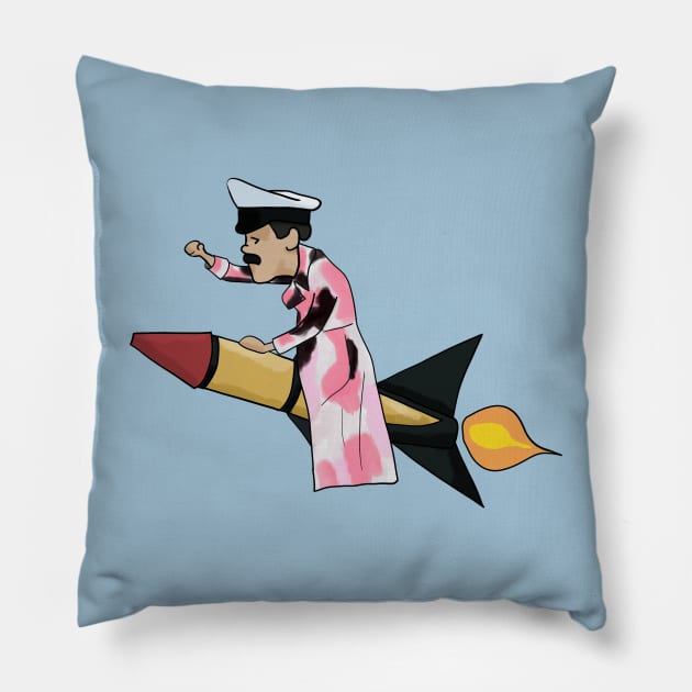 Rocket and Roll Pillow by TheNewMoon