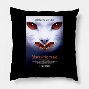 Silence of The Meows Pillow