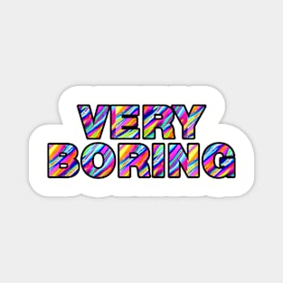 Very boring multi colour design Magnet