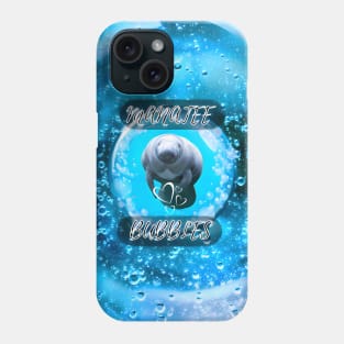 Manatee bubble Phone Case