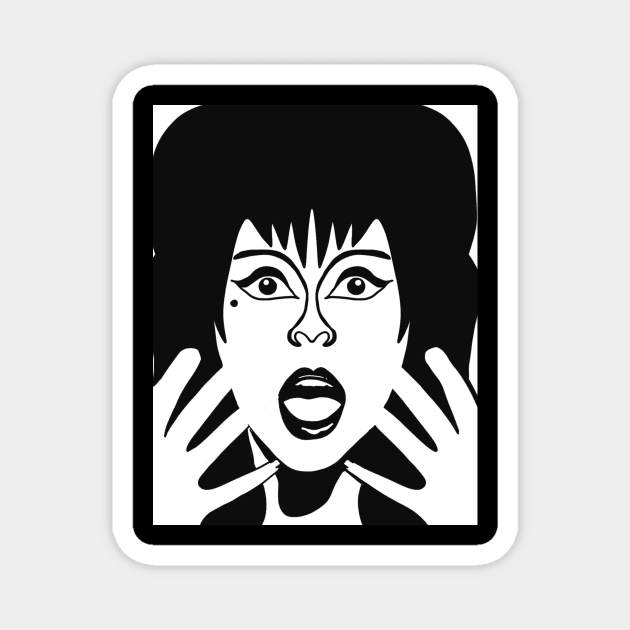 Elvira Magnet by CassiesArt