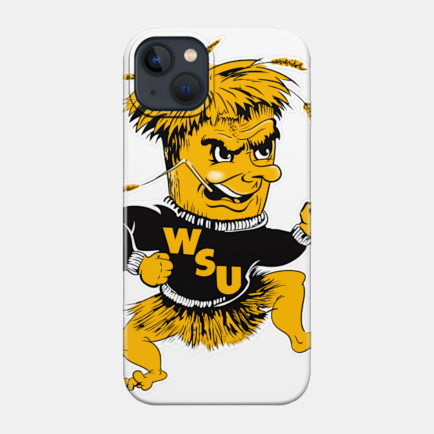 wichita S. Shockers Vintage Mascot - Shockers - Phone Case