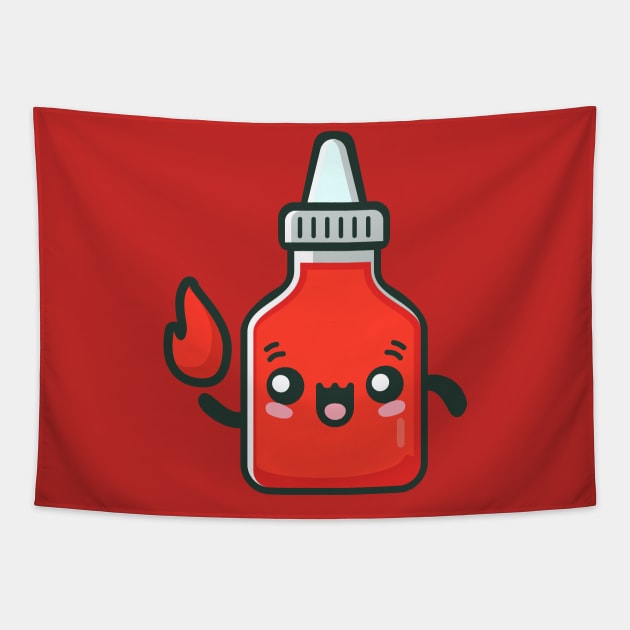 Kawaii hot Sauce Tapestry by PCB1981