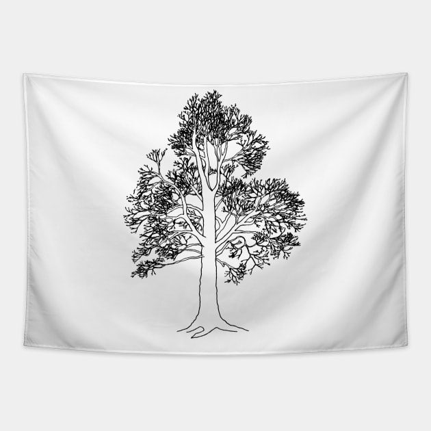 Oak tree Tapestry by MarjolijndeWinter