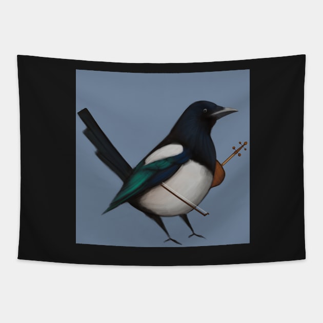 Musical Magpie Tapestry by JHeavenor