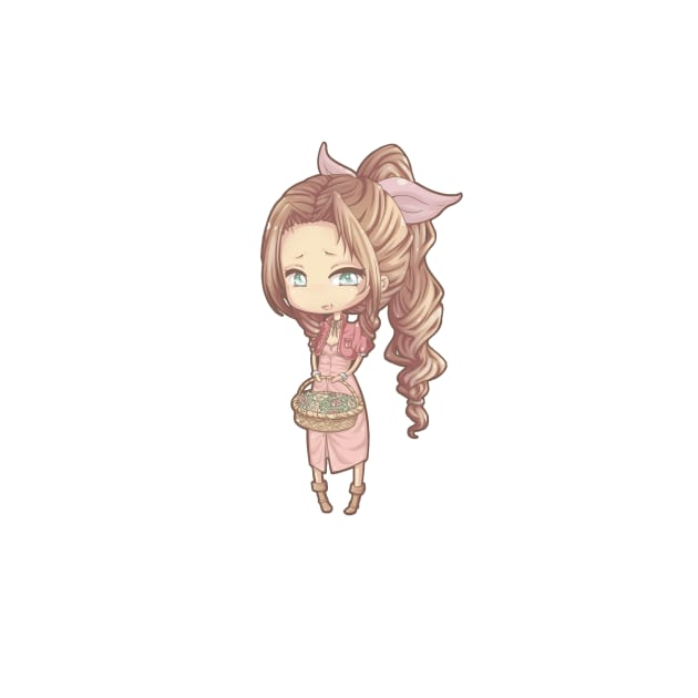 Chibi kawaii Aerith by uyuni